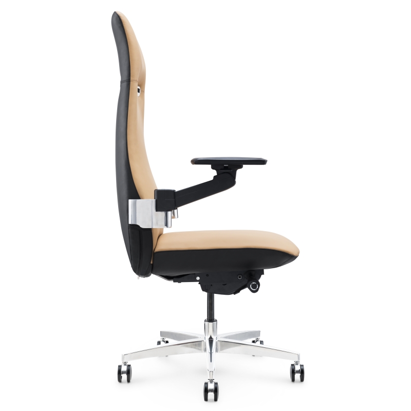 Silla de oficina de cuero ergonómico superior para maquinistas: mejorar la productividad y la postura