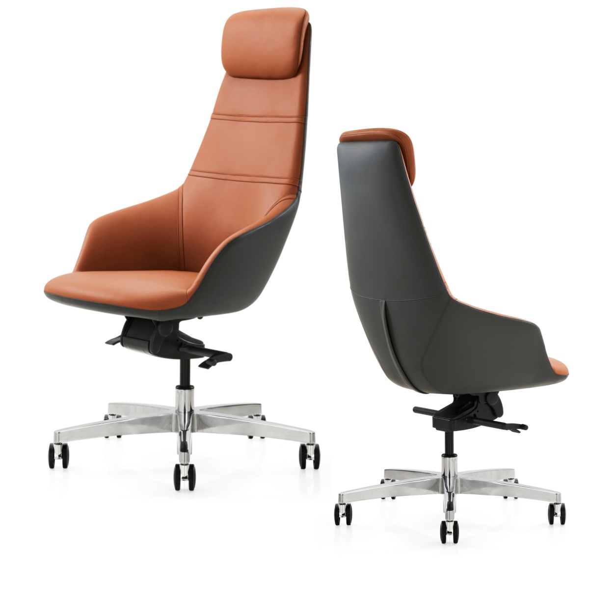 Silla de oficina de cuero ergonómico PM05H: La máxima comodidad para su jornada laboral