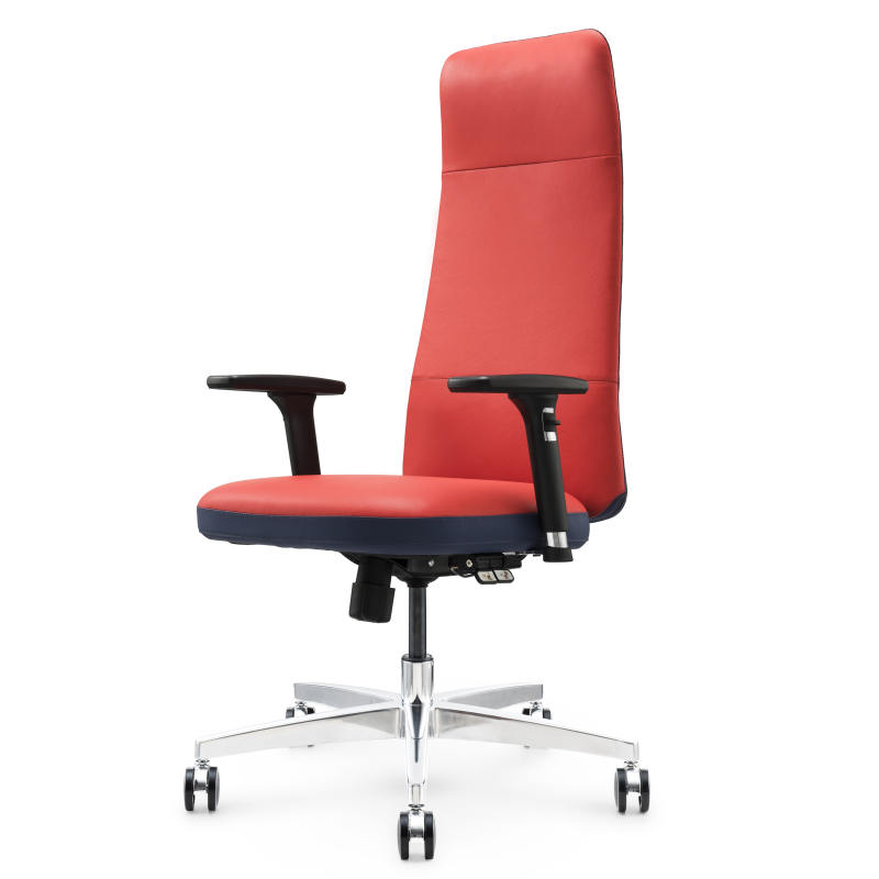 Silla de oficina ergonómica de cuero S02A - Premium Comfort & Support para uso de la oficina