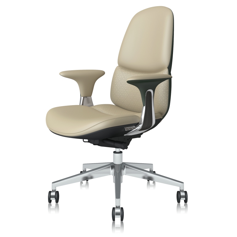 Soporte ergonómico redefinido: la silla de oficina de cuero de la espalda S03B