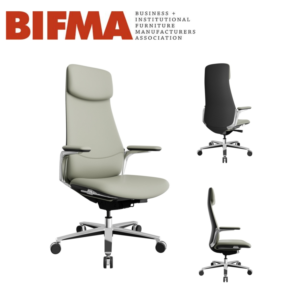 Silla de oficina de cuero ergonómico 007 Pasa Bifma Prueba: una marca de calidad y comodidad