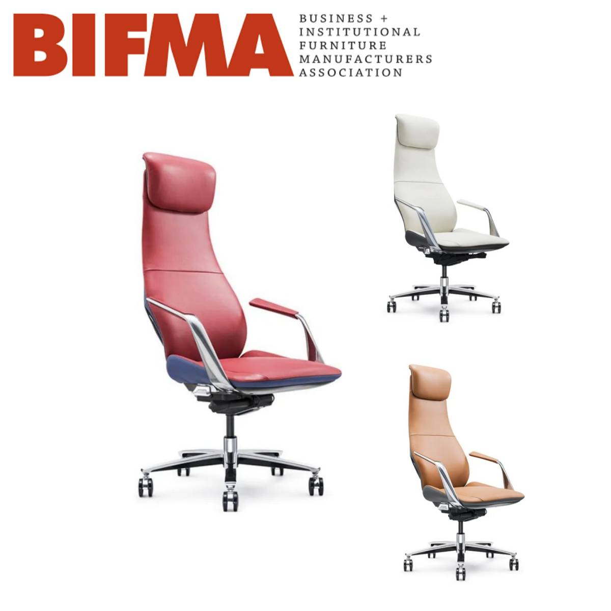 Silla de oficina de cuero ergonómico Jiuhe logra la certificación BIFMA para una durabilidad y comodidad inigualables