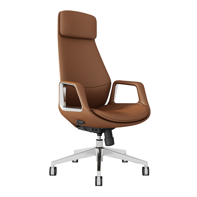 Silla de oficina Akent de cuero con diseño ergonómico: perfecta para el hogar y la oficina