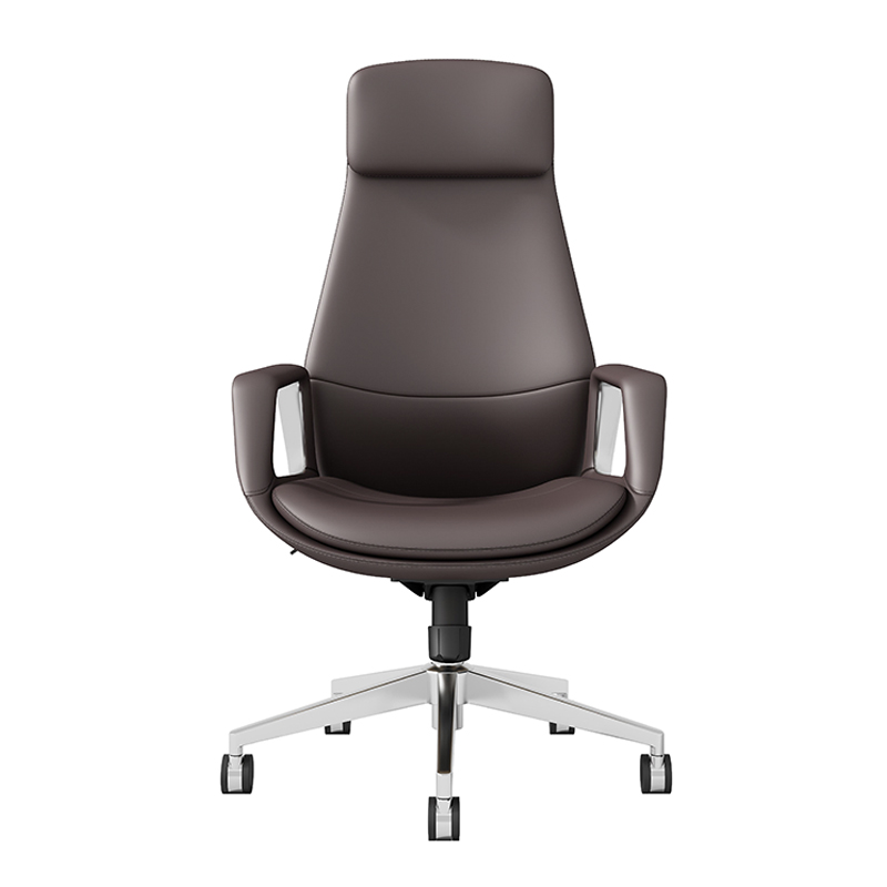 Silla de oficina ergonómica de cuero Akent: elegante, cómoda y brinda apoyo
