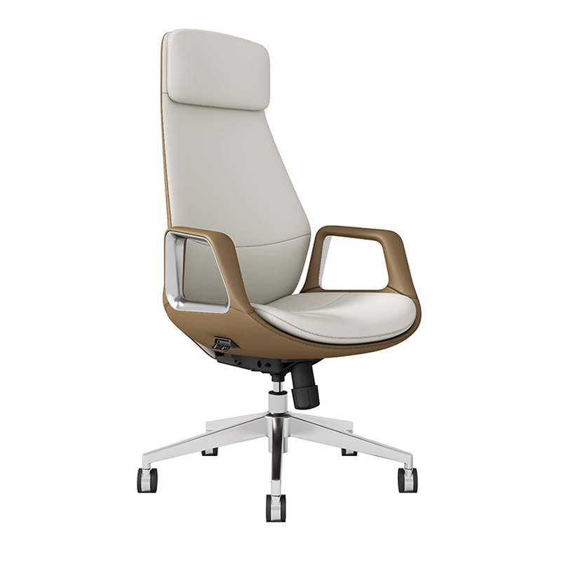 Silla de oficina ergonómica de cuero Akent: cómoda, elegante y brinda apoyo durante largas horas