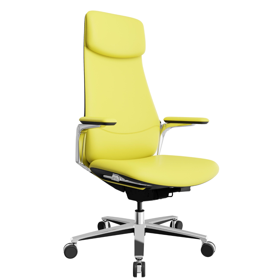 Silla de oficina ergonómica de cuero de lujo para soporte postural y comodidad durante todo el día