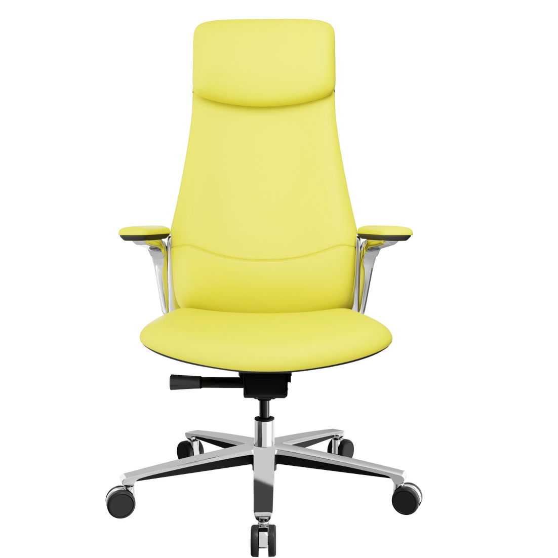 Silla de oficina ergonómica de cuero de lujo para soporte postural y comodidad durante todo el día